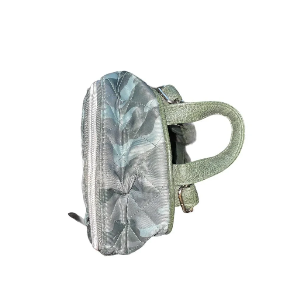 Justice quilted Green Cami Mini Backpack Purse